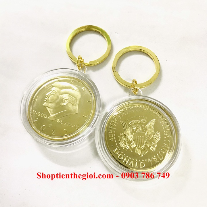 Móc khóa xu hình Trump - SP005258